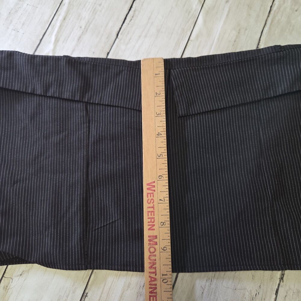 PLT Black Pinstripe Strapless Corset Top Bandeau Bustier Women Sz12 90s - Picture 7 of 11